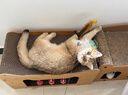 萌嘟星宠 猫抓板猫窝猫玩具猫沙发别墅立式带小球磨爪猫咪用品 猫耳朵款 实拍图
