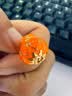 宝蒂兹（Potticy）18K珐琅彩葫芦吊坠 新中式鎏彩福禄挂坠项链锁骨链节日礼物送女友 【18K珐琅彩暖橙葫芦吊坠】 实拍图