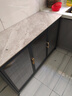 帅仕（shuaishi）厨房置物架落地岩板餐边收纳柜橱柜微波炉烤箱锅具储物架碗柜用具 【免钉安装】灰3层120长45深-可调高丨特厚强承重 实拍图