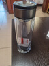 【京东物流配送】高硼硅双层玻璃杯大容量泡茶杯水杯子茶水分离杯 【双层加厚】茶杯350ml1只 实拍图