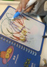 儿童神奇水画本反复涂鸦清水笔涂色画画本幼儿园重复填色绘画图册 水果乐园 opp袋装+水画笔 实拍图