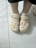 卡骆驰（CROCS）贝拉洞洞鞋沙滩鞋包头女鞋厚底拖鞋|210062 冬日白 -11S 37 (230mm) 38 实拍图