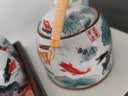 【买壶送过滤】中式大号提梁壶复古茶壶茶杯耐高温整套茶具泡茶壶 年年有余 一壶六杯【送过滤网】 实拍图