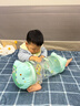 COOKSS婴儿充气学爬滚筒铃铛玩具0-1岁宝宝学步引导6-8个月益智早教训练 实拍图