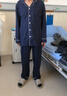 京东京造【10A抑菌】A类一等品50支纯棉睡衣男睡衣春夏情侣家居服绀青M 实拍图