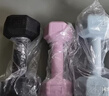 【百万爆品】环保六角小哑铃女士健身家用练臀练手臂居家健身器材 苹果绿 3KG *2共6kg  进阶/全身塑形 实拍图