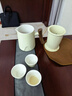 京东京造 旅行茶具套装 便携茶具快客杯户外茶杯整套米黄舟山 一壶四杯 实拍图