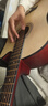 维卡斯（WEIKASI）民谣吉他初学者木吉他单板新手入门练习琴guitar吉它学生男女乐器 38英寸原木色+礼包【初学推荐】 实拍图