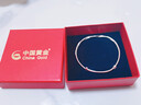 中国黄金（CHINA GOLD）莫比乌斯环银手镯足银时尚款素圈镯子银手环母亲节生日礼物送女友 【今/次日达】莫比乌斯手镯 9.5g±0.5g 实拍图