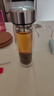 富光玻璃杯双层 带茶隔大容量隔热茶杯高档商务泡茶车载水杯透明杯子 实拍图