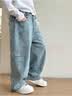 海妈家童装男童牛仔裤春秋款休闲裤2026新款男孩秋季裤子儿童直筒长裤 实拍图