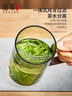 雅集加厚耐热玻璃杯月牙茶隔大容量豪饮杯800ml带把男士过滤泡茶水杯 实拍图
