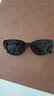 目木间猫眼墨镜女款高级感显脸小复古欧美风太阳眼镜  黑框黑灰片七夕 实拍图