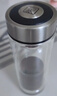 希诺双层玻璃杯高档商务办公车载水杯男家用透明泡茶杯子 345mL 实拍图