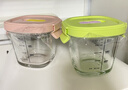 babycare婴儿辅食盒玻璃宝宝辅食保鲜工具便携防漏蒸煮冷冻储存青+粉220ml 实拍图