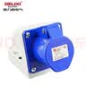 德力西电气航空插头插座耦合器连接器 DEP2-123 32A 3芯 250V工业用明装插座  实拍图