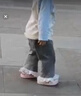 牧童儿童拖鞋夏男宝宝洞洞鞋软底女童卡通洗澡婴幼儿家居鞋萌兔粉130 实拍图