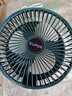电风扇伸缩折叠小风扇宿舍家用静音充电型办公台式USB桌面宿舍大风力夏台面落地两用折叠电风扇 颜色随机 直插款无档位开关1个装 实拍图