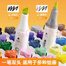 晨光（M&G）文具48色食品级水性马克笔儿童粗细双头三角杆可水洗水彩笔学生美术画笔生日儿童节礼物 实拍图