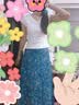 淞予连衣裙女夏季两件套装2026年新款韩系穿搭海边度假碎花裙沙滩长裙 v领正肩短袖+蓝色碎花系带裙 L 【建议105-115斤内】送发圈 实拍图