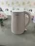 美的（Midea）电热水壶烧水壶养生双层防烫0涂层 食品级304不锈钢1500W快速沸腾1.7L大容量泡茶 HJ1705 实拍图