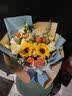艾斯维娜鲜花速递向日葵混搭花束生日礼物全国同城配送 向日葵香槟韩式花束 实拍图