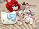 名创优品（MINISO）Hello kitty凯蒂猫花朵圆抱枕大头枕靠枕抱觉枕玩具生日礼物 蓝色 实拍图