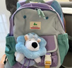 SHUKIKU乐兜兜儿童公仔双肩包幼儿园书包小学生防泼水背包 海盐茄紫 S+ 实拍图