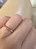 CRD克徕帝【现货闪发】莫比乌斯环玫瑰金色钻石对戒结婚男女钻戒 18K金男女同款9-12号指圈 Q00862R 实拍图
