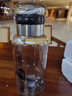 【送杯套】大容量加厚玻璃杯子便携杯茶水分离带杯套泡茶水杯 透明 1000ml吨吨桶 1只装 实拍图