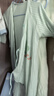 童泰（TONGTAI）婴儿连体衣夏纯棉衣服初生宝宝蝴蝶哈衣爬服提花绿色66cm 实拍图