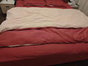 京东京造意式瓷磨四件套 60支长绒棉磨毛A类100%纯棉全棉床单被套床上冬天保暖单双人1.5m肉桂红 实拍图