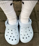 卡骆驰（CROCS）贝雅卡骆班洞洞鞋轻便耐磨一脚蹬休闲鞋女鞋时尚沙滩鞋|205089 矿物蓝-4JQ 39 (240mm) 实拍图