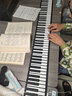 特伦斯手卷钢琴便携式88键专业版加厚编曲键盘成人口袋电子钢琴HQA88 88键黑色智能版 实拍图