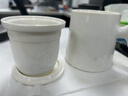 泥也茶杯陶瓷马克杯泡绿茶水分离办公带盖过滤德化白瓷杯子高档送礼杯 实拍图