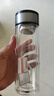 【京东物流配送】高硼硅双层玻璃杯大容量泡茶杯水杯子茶水分离杯 【双层加厚】茶杯350ml1只 实拍图