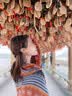 COSMICKISS新疆民族风围巾沙漠披肩女外搭夏季旅游穿搭青海湖拍照防晒大披风 藏青条纹 晒单实拍图