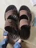蜻蜓牌夏季真皮男士凉鞋真牛皮沙滩鞋皮凉鞋男软底防滑中年人爸爸鞋大码 棕色 41 实拍图