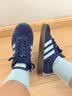 adidas「T头鞋」VL COURT 2.0复古休闲板鞋德训鞋阿迪达斯轻运动   深蓝/浅蓝/树脂黄 (推荐女生选小半码)   44 实拍图