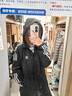 adidas经典三条纹运动连帽夹克外套男女春季阿迪达斯三叶草   黑色   M 实拍图