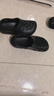 名创优品（MINISO）洞洞鞋女男夏季外穿沙滩凉鞋防滑厚底踩屎感包头凉拖鞋黑色36-37 实拍图