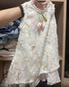 La Chapelle拉夏贝尔女童连衣裙2026新品洋气儿童夏装公主裙宝宝夏季无袖裙子 米色 送帽子 110 建议身高101-110cm 实拍图