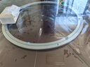迪普尔酒店餐桌转盘轴承转盘铝合金圆桌转盘万向转盘玻璃转盘底座 实拍图