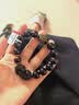 石玥珠宝12mm彩眼天然黑曜石貔貅手串虎眼石本命年水晶玛瑙手链男女士款 实拍图