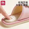 爱贝迪拉（AIBEDILA）儿童拖鞋亚麻春秋夏季室内防滑防臭宝宝幼儿园男童女童四季居家 布莱尔工程车 19 （适合脚长17.5-18.5） 实拍图