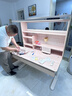 爱果乐星屿AI伴学儿童学习桌书桌写字桌椅套装专用3-18岁实木橡胶木橘 实拍图
