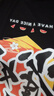 蓝之旺 T恤定制工作服印字logo夏季短袖男公司文化衫班服订做团建衣服 A款正肩黑色 【26支全棉180g】 4XL 实拍图