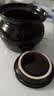 瓦罐煨汤炖盅家用商用隔水炖一人蒸蛋带盖炖罐沙县小吃陶瓷煲汤罐 【黑色】单个装 500ml 实拍图