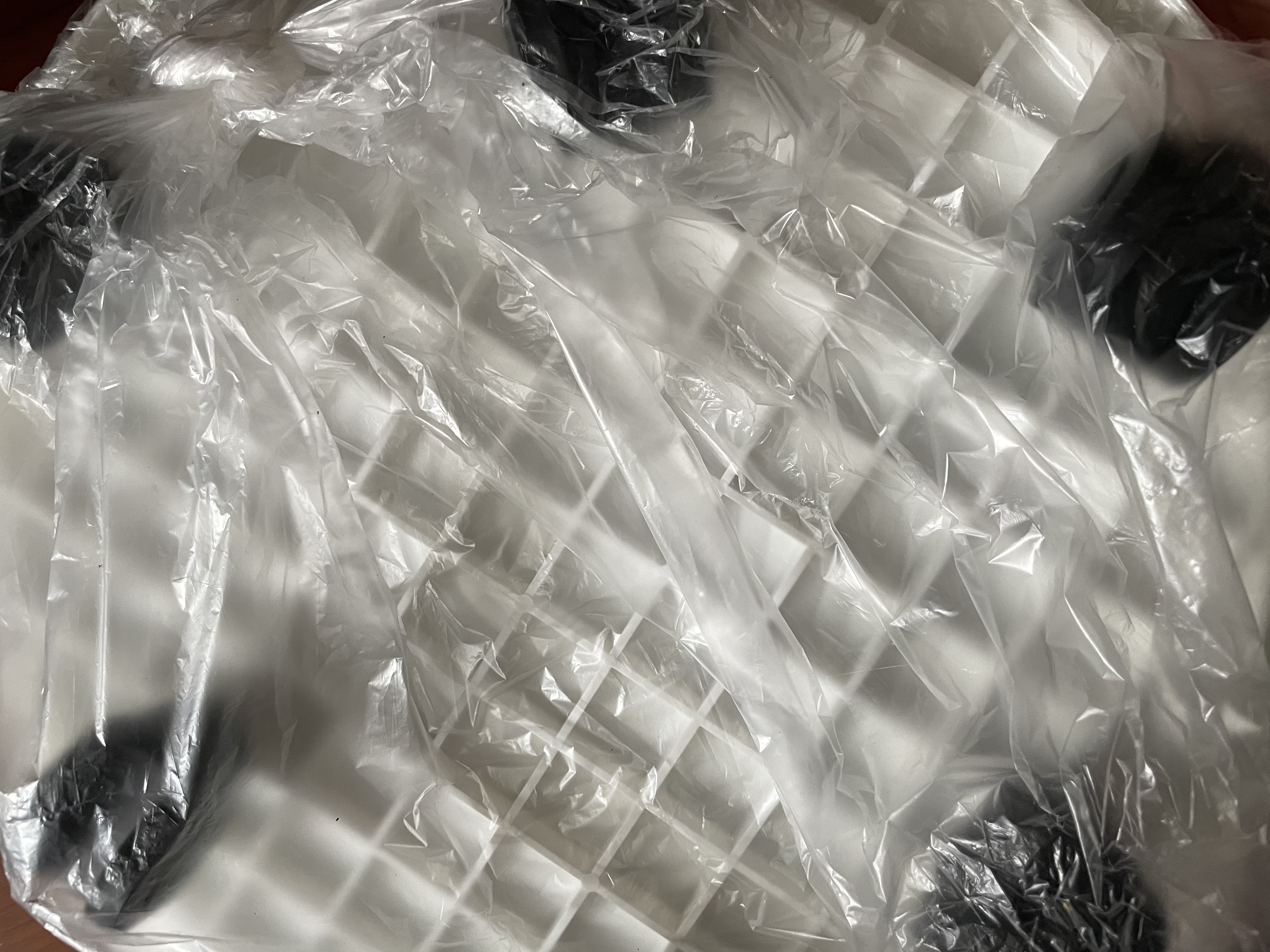 施可丰花托盘移动4椭圆带万向轮树脂接水圆形大号多肉加厚钢化内径40cm 实拍图