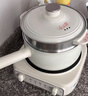 美的（Midea）电煮锅 小电锅 电蒸锅 电火锅 电热锅 分体式可拆洗 2.6L学生宿舍多功能锅 泡面锅 XZC2061 配蒸笼 实拍图